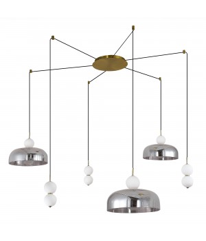 SL6112.202.42 Светильник подвесной ST-Luce Золотистый/Молочно-Белый,Прозрачно-Дымчатый LED 1*42W ODE-foto2