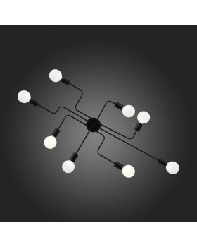 SL419.442.08 Люстра потолочная Черный E27 8*60W ANO-foto7