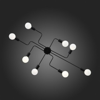 SL419.442.08 Люстра потолочная Черный E27 8*60W ANO-foto7