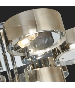 SL483.702.09 Светильник потолочный Хром/Дымчатый E27 9*40W FORESTA-foto3