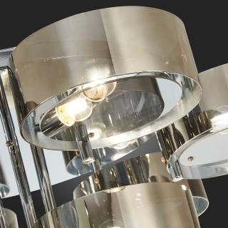 SL483.702.09 Светильник потолочный Хром/Дымчатый E27 9*40W FORESTA-foto3