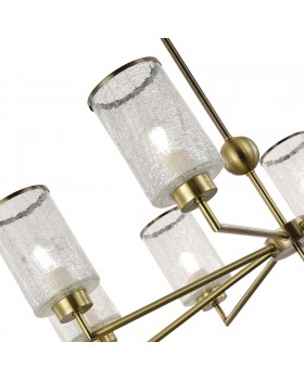 SLE1046-302-08 Люстра потолочная Бронза/Прозрачный E27 8*60W VESTRE-foto3