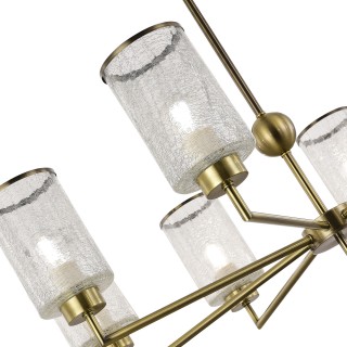 SLE1046-302-08 Люстра потолочная Бронза/Прозрачный E27 8*60W VESTRE-foto3