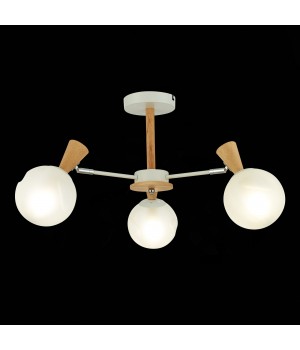 SLE220702-03 Люстра потолочная Белый, Светлое дерево/Белый E14 3*40W CATANIA-foto4