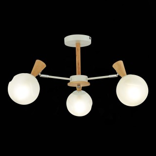 SLE220702-03 Люстра потолочная Белый, Светлое дерево/Белый E14 3*40W CATANIA-foto4