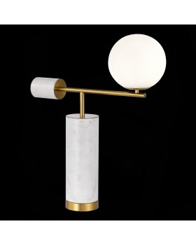 SL1008.504.01 Прикроватная лампа ST-Luce Латунь,Белый/Белый G9 1*5W DANESE-foto3