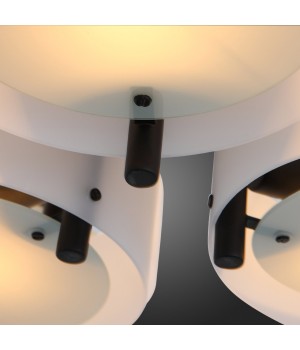 SL483.402.09 Люстра потолочная Черный/Белый E27 9*60W FORESTA-foto9