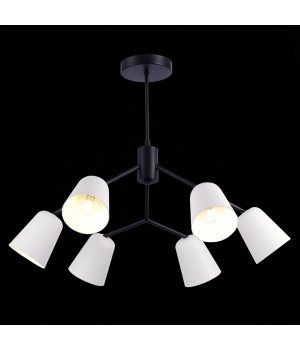 SLE155942-06 Люстра потолочная Черный/Белый E14 6*40W MARIO-foto4