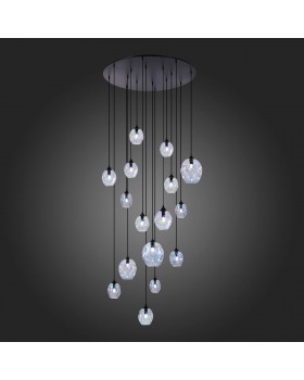 SL1188.403.16 Люстра подвесная ST-Luce Черный/Радужный E14/E27 12+4*40W IDESIA-foto5