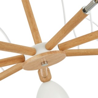 SLE103802-07 Люстра потолочная Светлое дерево, Белый/Белый E27 7*60W BALCAMO-foto3