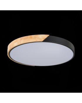 SLE200942-01 Светильник потолочный Черный, Светлое дерево/Белый LED 1*45W 3000K/4000K/6000K FESTA-foto6
