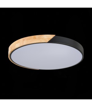 SLE200942-01 Светильник потолочный Черный, Светлое дерево/Белый LED 1*45W 3000K/4000K/6000K FESTA-foto6