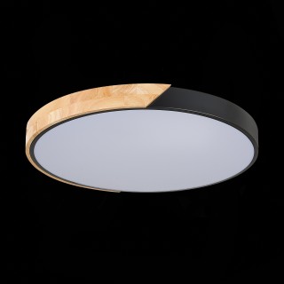 SLE200942-01 Светильник потолочный Черный, Светлое дерево/Белый LED 1*45W 3000K/4000K/6000K FESTA-foto6