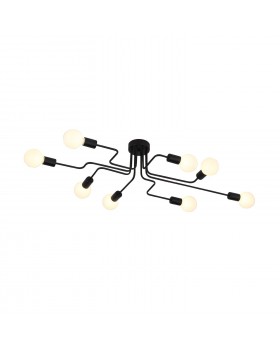 SL419.442.08 Люстра потолочная Черный E27 8*60W ANO-foto16