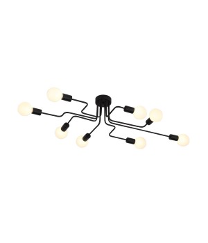 SL419.442.08 Люстра потолочная Черный E27 8*60W ANO-foto16