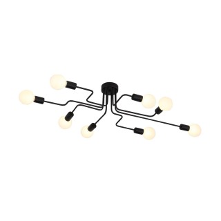 SL419.442.08 Люстра потолочная Черный E27 8*60W ANO-foto16