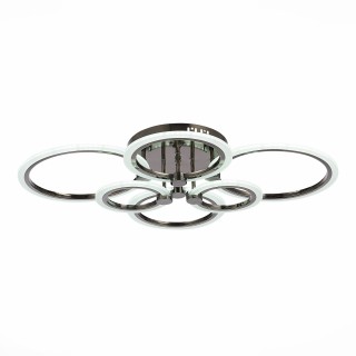 SLE500582-06 Светильник потолочный Темный хром/Белый LED 1*132W 3000-6000K CERINA-foto3