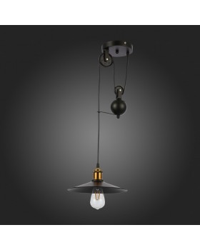 SLE120503-01 Светильник подвесной Черный/Черный E27 1*60W ESPERAZZA-foto8