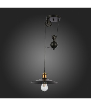 SLE120503-01 Светильник подвесной Черный/Черный E27 1*60W ESPERAZZA-foto8