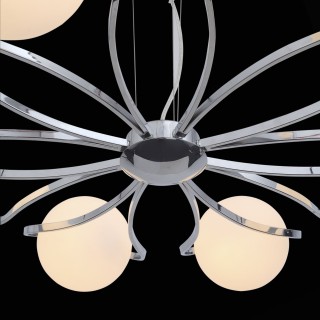 SL848.103.08 Люстра подвесная ST-Luce Хром/Белый E27 8*60W LOOPO-foto4