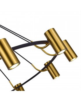 SL1215.403.10 Светильник подвесной ST-Luce Черный, Латунь/Латунь GU10 10*5W 4000K TALIA-foto3