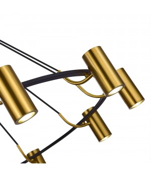 SL1215.403.10 Светильник подвесной ST-Luce Черный, Латунь/Латунь GU10 10*5W 4000K TALIA-foto3