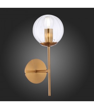 SLE220801-01 Бра Латунь/Прозрачный E14 1*40W ANDRIA-foto4