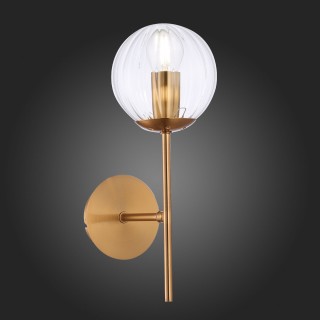 SLE220801-01 Бра Латунь/Прозрачный E14 1*40W ANDRIA-foto4