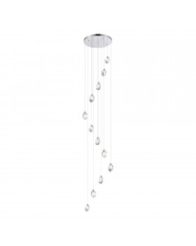 SL6114.103.12 Светильник подвесной ST-Luce Хром/Прозрачный LED 12*3W 3000K CASCATO-foto2