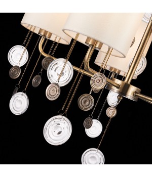 SLE107933-05 Люстра подвесная Бронза/Бежевый E14 5*40W SEVILLA-foto6