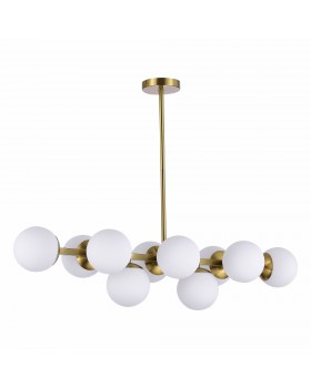 SLE1191-202-10 Люстра потолочная Золотистый/Белый E27 10*60W FRATTA-foto2