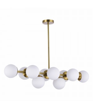SLE1191-202-10 Люстра потолочная Золотистый/Белый E27 10*60W FRATTA-foto2