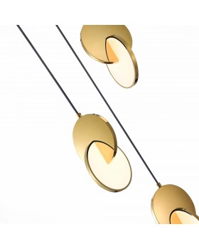 SL6107.203.03 Светильник подвесной ST-Luce Золотистый/Белый Золотистый LED 3*12W 3000K Eclisse-foto3