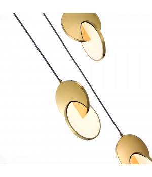 SL6107.203.03 Светильник подвесной ST-Luce Золотистый/Белый Золотистый LED 3*12W 3000K Eclisse-foto3