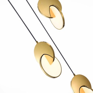 SL6107.203.03 Светильник подвесной ST-Luce Золотистый/Белый Золотистый LED 3*12W 3000K Eclisse-foto3