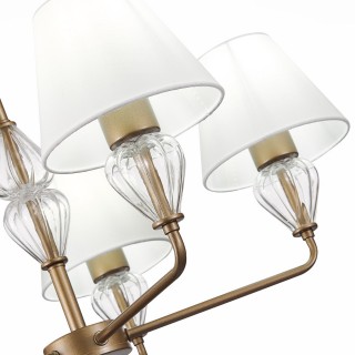 SLE107423-05 Люстра подвесная Золотистый/Белый E14 5*60W DALIDA-foto10