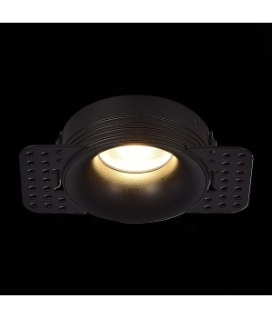 ST218.448.01 Св-к встр. Черный GU10 1*50W IP20 D85xH30 165-265V Без ламп Встраиваемые светильники-foto3