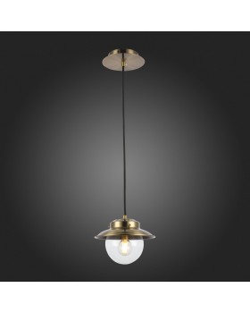 SLE110103-01 Светильник подвесной Античная бронза/Прозрачный E14 1*40W GARONNI-foto5