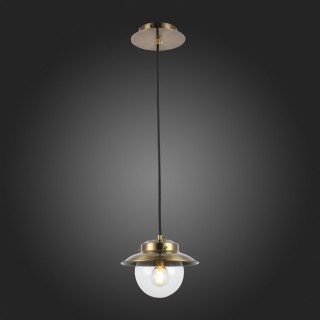 SLE110103-01 Светильник подвесной Античная бронза/Прозрачный E14 1*40W GARONNI-foto5