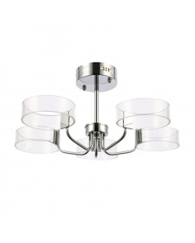 SLE283102-05 Люстра потолочная Хром/Белый LED 5*8W 3000K SOLLA-foto2