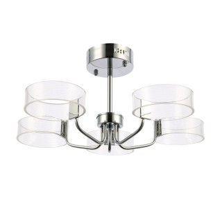 SLE283102-05 Люстра потолочная Хром/Белый LED 5*8W 3000K SOLLA-foto2