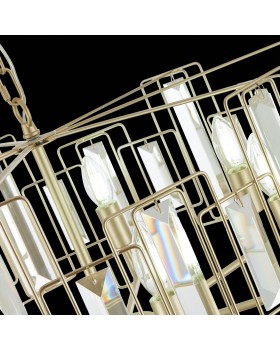 SLE103403-07 Люстра подвесная Шампань/Прозрачный E14 7*40W GIANO-foto6