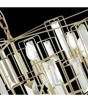 SLE103403-07 Люстра подвесная Шампань/Прозрачный E14 7*40W GIANO-foto6