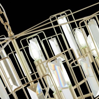 SLE103403-07 Люстра подвесная Шампань/Прозрачный E14 7*40W GIANO-foto6