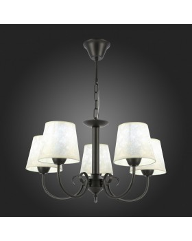 SLE120303-05 Светильник подвесной Темно-серый/Бежевый E14 5*40W RIMENTO-foto7