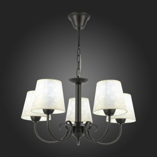 SLE120303-05 Светильник подвесной Темно-серый/Бежевый E14 5*40W RIMENTO-foto7