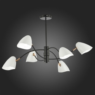 SLE103602-06 Люстра потолочная Черный, Золотой/Белый E14 6*40W SATTA-foto4