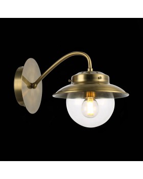 SLE110101-01 Светильник настенный Античная бронза/Прозрачный E14 1*40W GARONNI-foto6