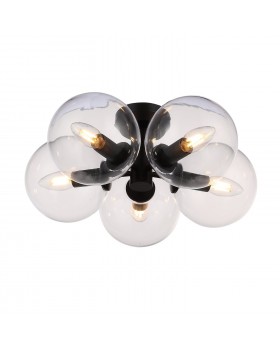 SL424.402.05 Люстра потолочная Черный/Прозрачный E14 5*40W ROSELLO-foto2