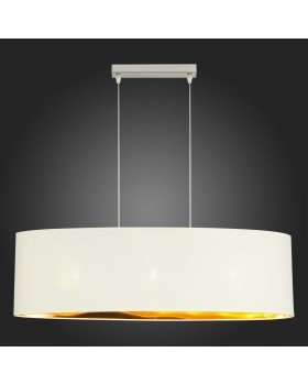 SLE300563-03 Светильник подвесной Никель/Золотистый, Светло-бежевый E27 3*40W BRESCIA-foto6